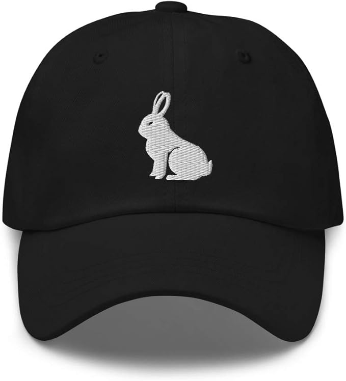 Rabbit Hat Rabbit Embroidered Dad Hat Bunny Hats Rabbit Accessories