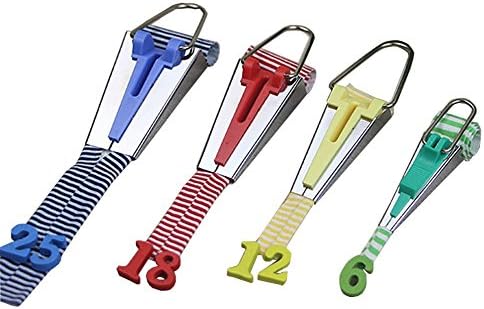 Set of 4 Size Fabric Bias Tape Maker Tool 6mm 12mm 18mm 25mm Sewing Quilting