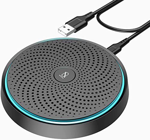 MONODEAL USB Conference Microphone, Microphone for PC Video Conference, Recording, Skype, Online Class, Games, Zoom, Plug & Play Compatible with Mac Windows PC