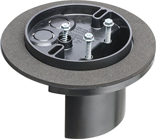 Arlington Industries FB442F-25  Screw-On L-Shaped Fan and Fixture Mounting Box with Joist Mount, 15.5-Cubic Inch, Black, 25-Pack