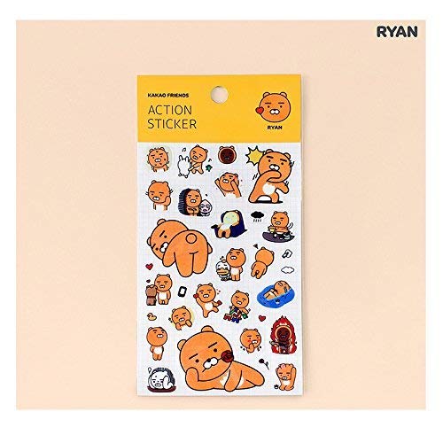 KAKAO FRIENDS Action Sticker Decorative Fun