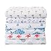 Great Bay Home Printed Coastal Microfiber Bed Sheets. Wrinkle Free, Deep Pockets, Beach Theme Sheet Set. Newport Collection (Queen, Flamingo)