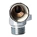 Alise K3012 Brass Shower Flow Control Turn Angle Valve Water Pressure Reducing Controller Hand Held Sprayer Head Supply Shut Off Stop Switch Part,Hoe Handle,Polished Chrome