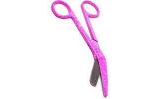 A2Z SCILAB Lister Bandage Scissors 5.5", Made of Premium quality Stainless Steel Ideal Gift for Nurses, Medical Students, Paramedics, Doctors, Home Stainless Steel (A2ZSCILAB BRAND) (Pink Dew Drops)