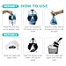 CO-Z Pet Pooper Scooper for Small and Large Dog, Portable Poop Scoop with Long Foldable 24” Ergonomic Handle Waste Bag Dispenser Pick Up on Multiple Surfaces Like Grass, Dirt, Gravel