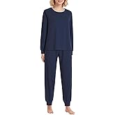 Latuza Women's Petite Joggers Lounge Set Petite Length Cotton Loungewear