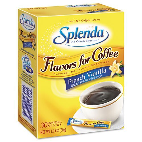 Splenda : French Vanilla, Stick Packets, 30 per Carton -:- Sold as 2 Packs of - 30 - / - Total of 60 Each