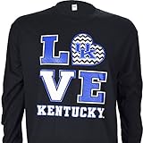 University of Kentucky Love KY on Long Sleeve Black Shirt