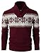 H2H Mens Casual Slim Fit Knitted Christmas Sweaters Holiday Party