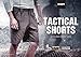 CQR Men's Hiking Cargo Shorts, Quick Dry Stretch Tactical Outdoor Shorts, Lightweight Camping Golf Shorts with Multi Pockets, Ripstop Cargo Black, 34