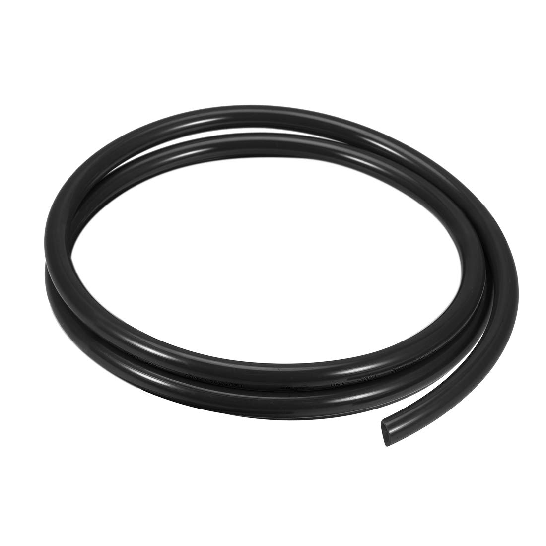 sourcing map Pneumatic Air Tubing, 14mm OD x 10mm ID 1m (39.4 Inch) PU Polyurethane Air Compressor Tubing Hose Pipe Black