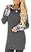 ETCYY Women's Long Sleeve Hoodie With Plaid Cuffs And Sweatshirt Hood Tops