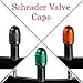 Schrader Valve Cap - Tire Valve Caps for Bikes - Valve Stem Caps Tire - Car Valve Caps 12pcs Anodized Aluminum Alloy - Bike Valve Dust Caps for Car Tire - Wheel Valve Stem Caps - Metal Valve Stem Caps
