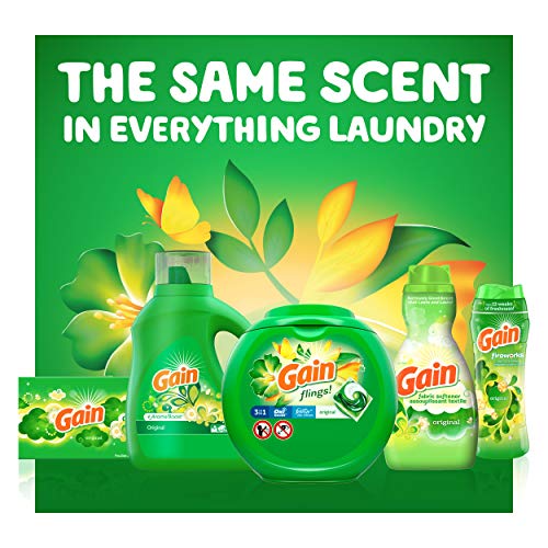 Gain Laundry Detergent Liquid Soap Plus Aroma Boost, Original Scent, He