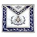 Master Mason with Embroidered Border Masonic Apron - [Blue & White]