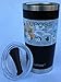 Double Wall Vacuum Insulated Stainless Steel Tumbler with Splash Proof Lid (20 oz, Midnight Black)