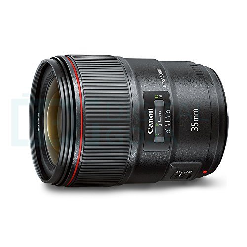 Canon EF 35mm f/1.4L II USM Lens w/Advanced Photo and Travel Bundle - Includes: Altura Photo Sling Backpack, Monopod, UV-CPL-ND4, Camera Cleaning Set - Canon
