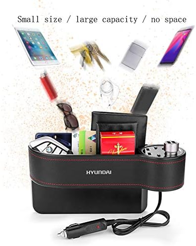 HAOYANE Modern Car Storage Box Seat Quilting Car Creative Supplies USB Interface Car Multi-function Storage Box Change Device Box
