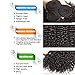 Sunber Brazilian 100% Unprocessed Virgin Kinky Curly Human Hair Weave 3 Bundles Deep Curly Hair Extensions Mixed Length Natural Color (8 10 12inch)