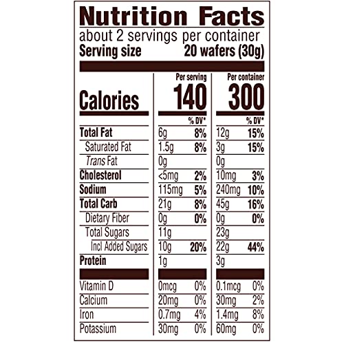 Nilla Wafers Mini Vanilla Wafer Cookies, 2.25 oz Go-Pak