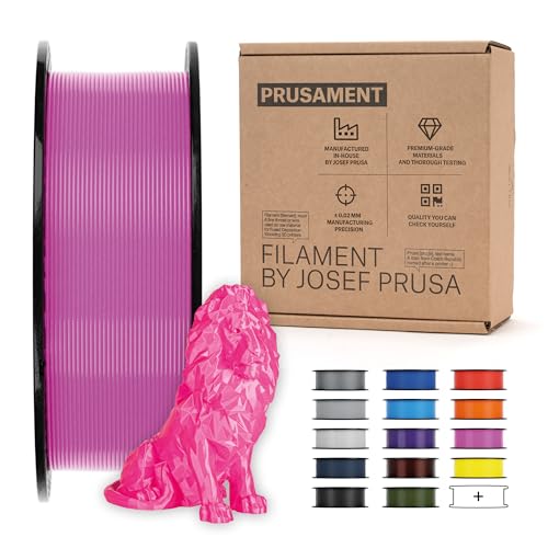 Prusament Ms. Pink (Mischung), PLA-Filament, 1,75 mm, 1 kg Spule, Durchmessertoleranz +/- 0,03 mm