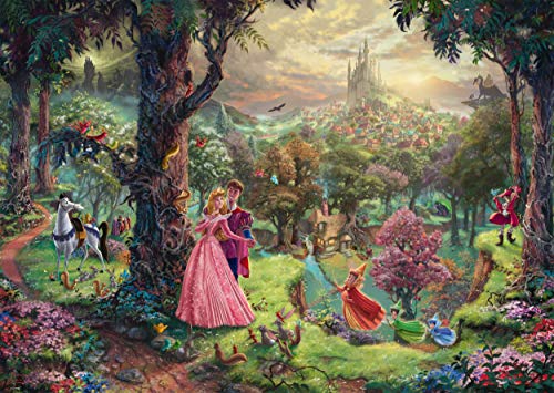 Schmidt Spiele 59474 Thomas Kinkade, Disney, Dornröschen, 1000 Teile Puzzle – Bild 3