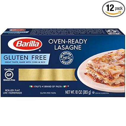 Amazon Com Barilla Gluten Free Pasta Oven Ready Lasagne 10