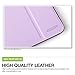 iPad Air Case, ESR Smart Case Cover [Synthetic Leather] Translucent Frosted Back Magnetic Cover with Auto Sleep/Wake Function[Light Weight] for iPad 5 (Purple)