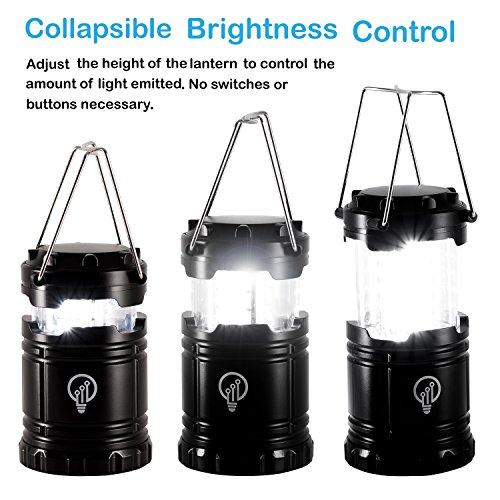 Set of 2 Emergency Lantern LED Camping Survival Lamp Hurricane Power Outage Lights Storm by LifeLight Battery Operated Indoor Outdoor Flashlight | Military Grade