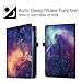 Fintie Folio Case for Amazon Fire HD 8 Tablet (7th/8th Generation, 2017/2018 Release) - Slim Fit Premium Vegan Leather Standing Protective Cover, Galaxy