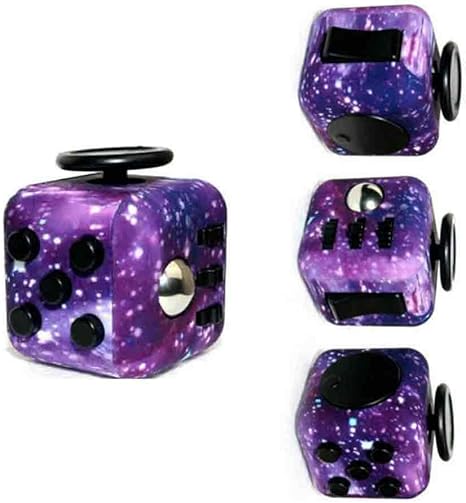 Us Blue Robot Fidget Cube Toys Puzzle Decompression Smart Cube Relieves Stress And Anxiety Cube For Children And Adults Starry Sky Purple Amazon Ca Home Kitchen