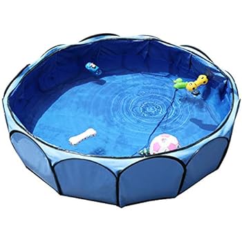 Petsfit Portable Outdoor Pool for Small to Medium Dog up to 50 Pounds, No Air and Assemble Needed