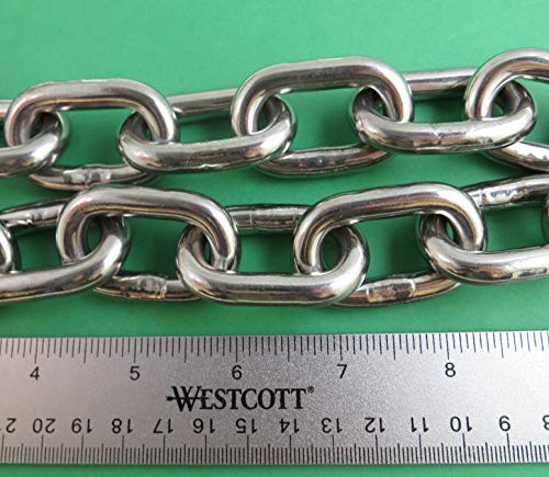 image for US Stainless 6 Foot Stainless Steel 316 Anchor Chain 5/16