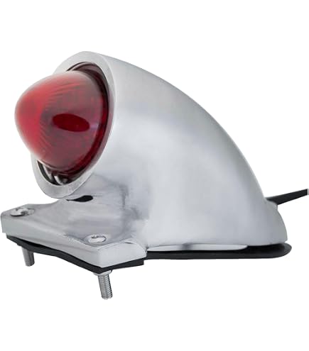 Amazon.com: Emgo Lucas-Style Taillight with Chrome Bracket 62