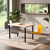 Emuca Adjustable Table Leg Ø60x710mm Steel Black (4 pcs) 50 kg each view 2