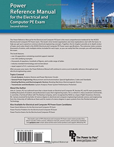 Power Reference Manual for the Electrical and Computer PE Exam  Second Edition, New Edition - //medicalbooks.filipinodoctors.org
