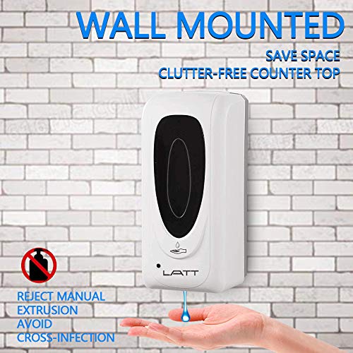 LATT Automatic Liquid Hand Sanitizer Dispenser Wall Mounted, Commercial