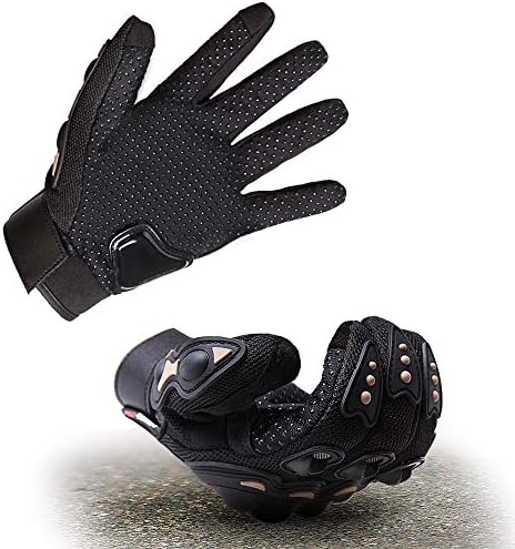 DOXHAUS Motorbike Gloves Full Finger Touch Screen Hard Knuckle Motorcycle Gloves for Motorcycle Cycling ATV Hiking Riding