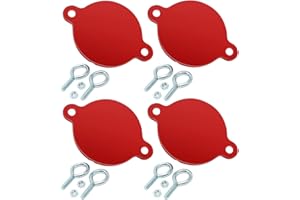 Nibras FDC Caps - Red Aluminum Fire Department Caps - 4 Pack