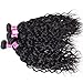 RECOOL Water Wave 4 Bundles 10A Unprocessed Virgin Brazilian Hair Wet and Wavy Human Hair Weave Bundles Natural Color Real Good Quality Hair(18 20 22 24)