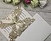 ponatia 25PCS 5.12 x 7.1 '' Gold Glitter Laser Cut Wedding Invitations Cards with Envelopes for 5x7 Invitation Cards Wedding Baby Bridal Shower Engagement Sweet 16 Birthday Invite