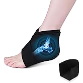 Helthrelife Heel Ice Pack for Pain Relief, Reusable Gel Ankle Ice Pack Wrap Hot&Cold Therapy for Heel Pain, Plantar Fasciitis