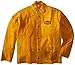 IRONCAT 7005 Heat Resistant Split Cowhide Leather Jacket - Large, Kevlar Thread Stitched Welding Jacket in Golden Yellow. Welding Gears