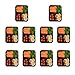 SAMROG 10-Pack 3 Compartment Bento Lunch Boxes with Lids – Reusable, Stackable, Microwave, Dishwasher & Freezer Safe, BPA Free - Meal Prep, Portion Control, Food Storage Containers (32oz)