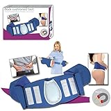 Magnetic Blue Lumbar Back Support Belt 16 Magnets Cushion Lower Back Pain Brace