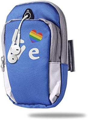 Rainbow Love Unisex Outdoor Sports Unique Arm Package Bag Cell Phone Bag Key Holder Zipper Bag