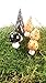 Fairy Garden Accessories. Miniature Halloween Mushrooms. Set of 6 Black and Orange Mushrooms.