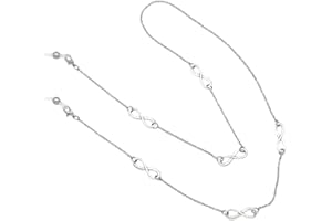 KAI Top Mask Holder Chain Lanyard Necklace Silver Eyeglasses Chain Sunglasses Chain for Women