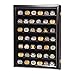Yescom Military Challenge Coin Display Case Casino Poker Chip Pins Minifigure Shadow Box Wood Cabinet Wall Mountable