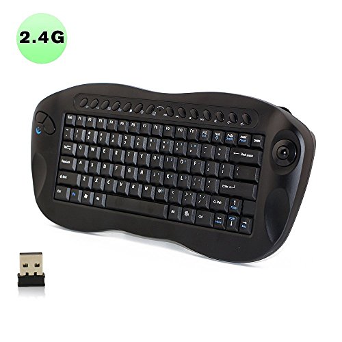 Jeasun 2.4G Wireless Keyboard Mouse Combo with Trackball Mouse and